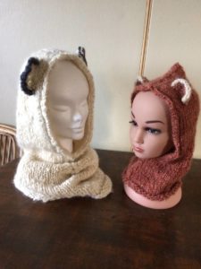 bonnet capuche pur mohair